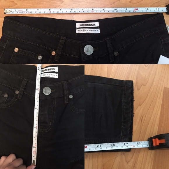 NWT One Teaspoon Black Van Awesome Baggies sz 25 - Picture 7 of 8